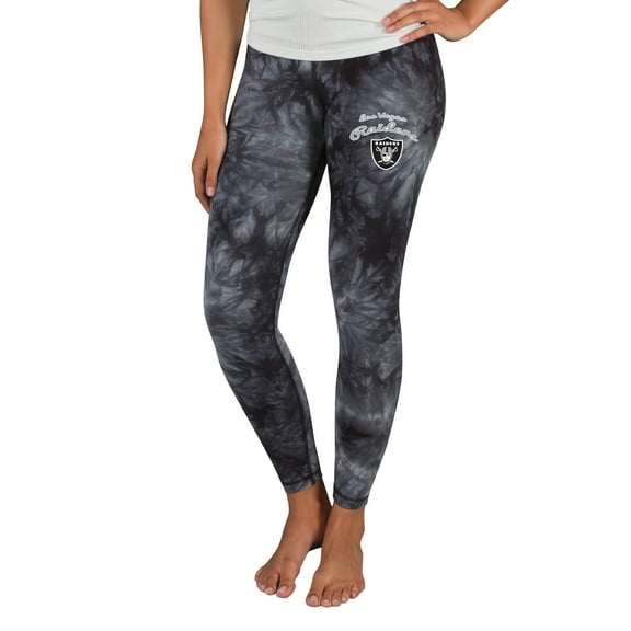 Women's Concepts Sport Black Las Vegas Raiders Burst Tie Dye Leggings