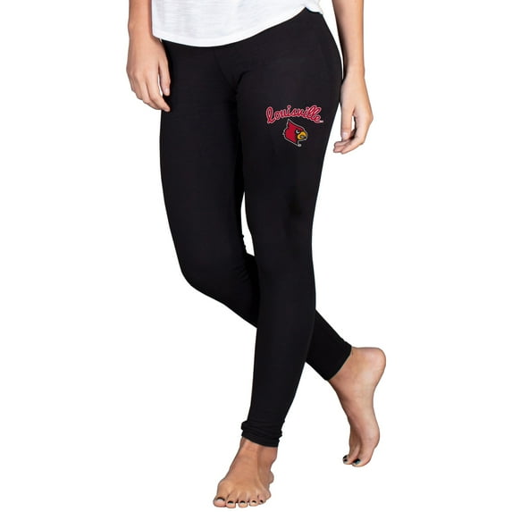 Women's Concepts Sport Black Louisville Cardinals Fraction Essential Leggings