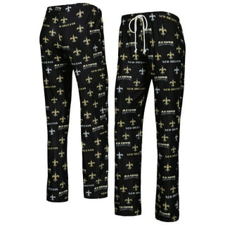 New Orleans Saints Pajamas Sweatpants Loungewear in New Orleans Saints Team Shop Black Walmart