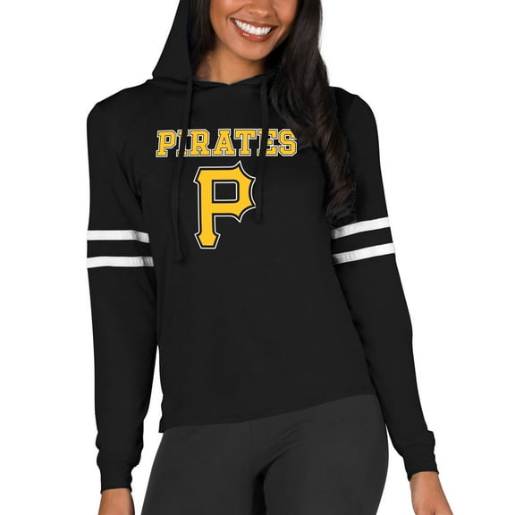 Women's Concepts Sport  Black Pittsburgh Pirates Marathon Lightweight Lounge Pullover Hoodie