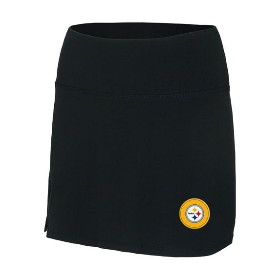 Women's Concepts Sport Black Pittsburgh Steelers Plus Size Sport Skort