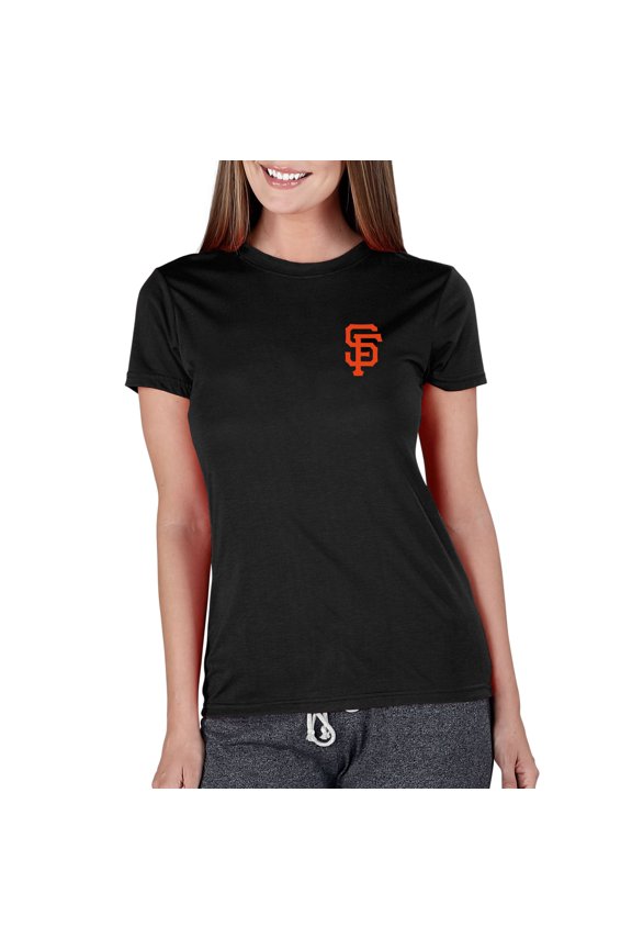 Women's Concepts Sport Black San Francisco Giants Marathon Knit Top