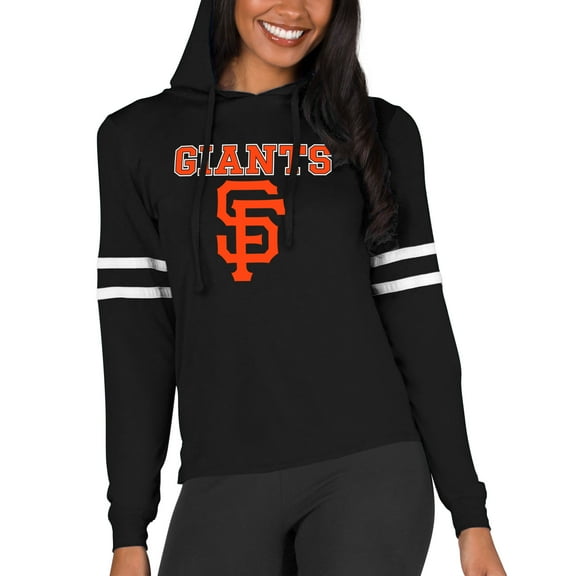 Women's Concepts Sport  Black San Francisco Giants Marathon Lightweight Lounge Pullover Hoodie