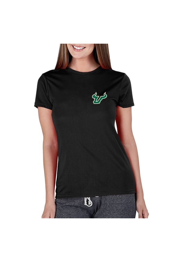 Women's Concepts Sport Black South Florida Bulls Marathon Knit Top