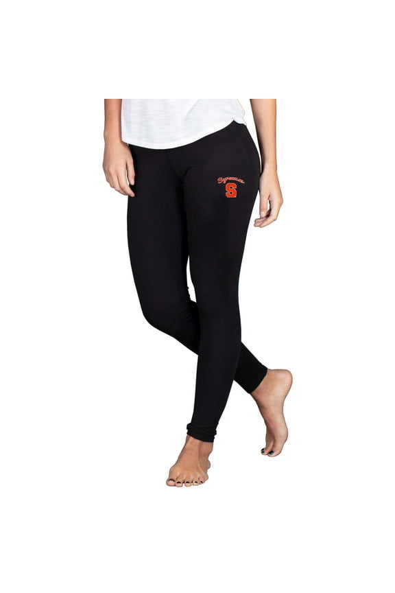 Women's Concepts Sport Black Syracuse Orange Fraction Essential Leggings