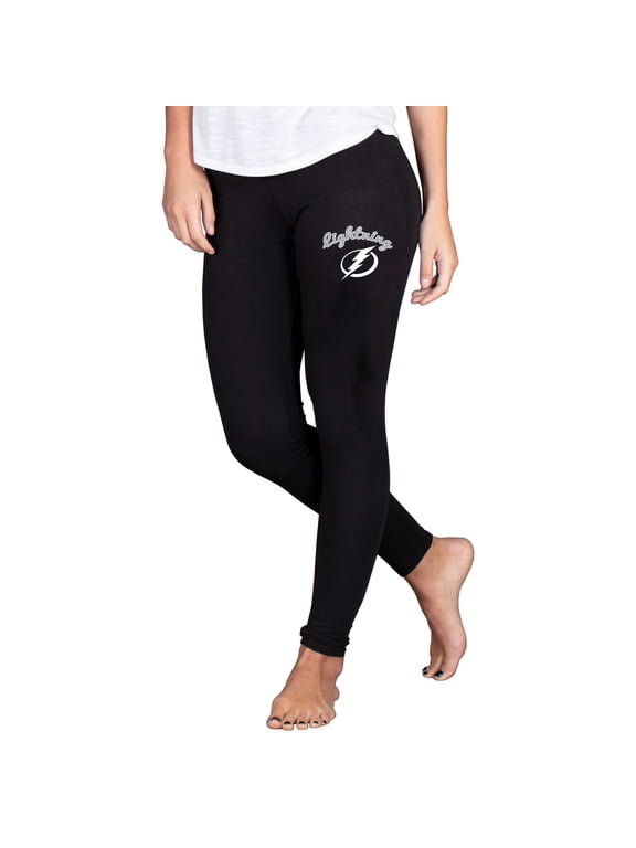 Women's Concepts Sport Black Tampa Bay Lightning Fraction Leggings