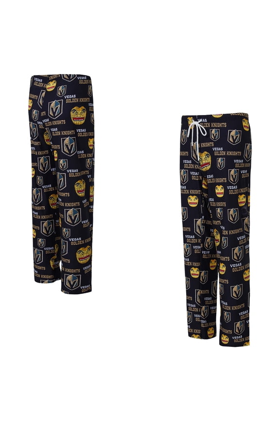 Women's Concepts Sport Black Vegas Golden Knights Zest Allover Print Knit Pants