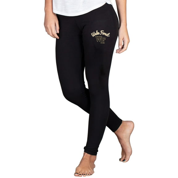 Women's Concepts Sport Black Wake Forest Demon Deacons Fraction Essential Leggings