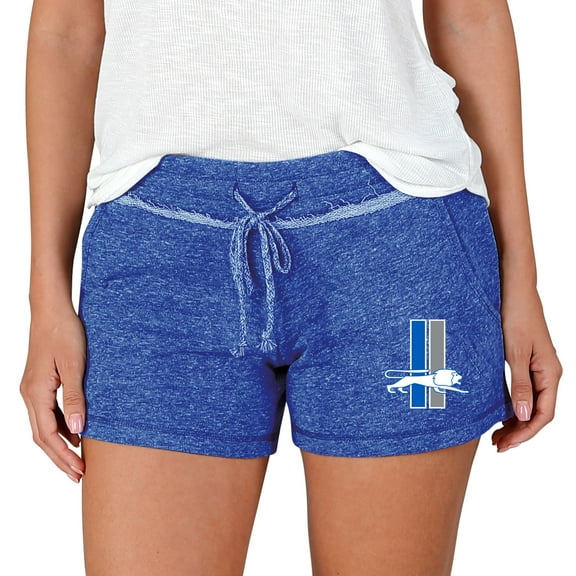 Women's Concepts Sport  Blue Detroit Lions Mainstream Terry Lounge Shorts