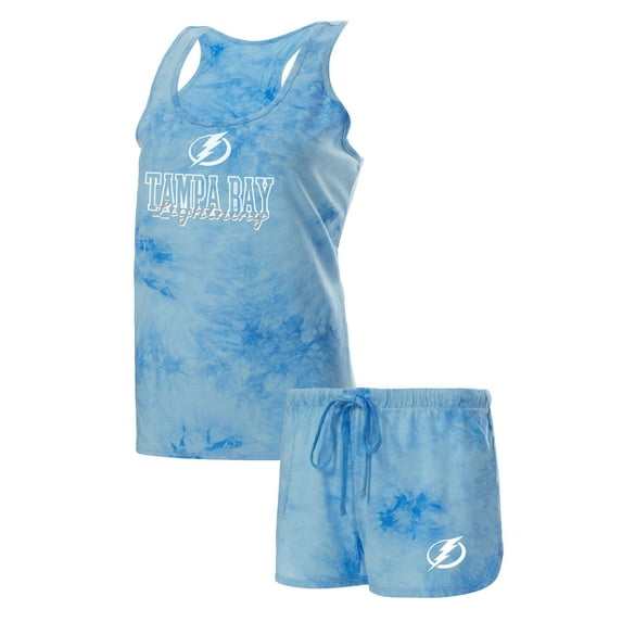 Women's Concepts Sport Blue Tampa Bay Lightning Billboard Tank Top & Shorts Sleep Set