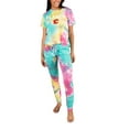 thumbnail image 1 of Women's Concepts Sport Calgary Flames Velodrome Tie-Dye Top & Pants Set, 1 of 1
