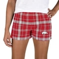 thumbnail image 1 of Women's Concepts Sport Cardinal/Gray Arkansas Razorbacks Ultimate Flannel Shorts, 1 of 1