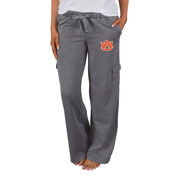 Women's Concepts Sport Charcoal Auburn Tigers Trackside Wide Leg Cargo Pants