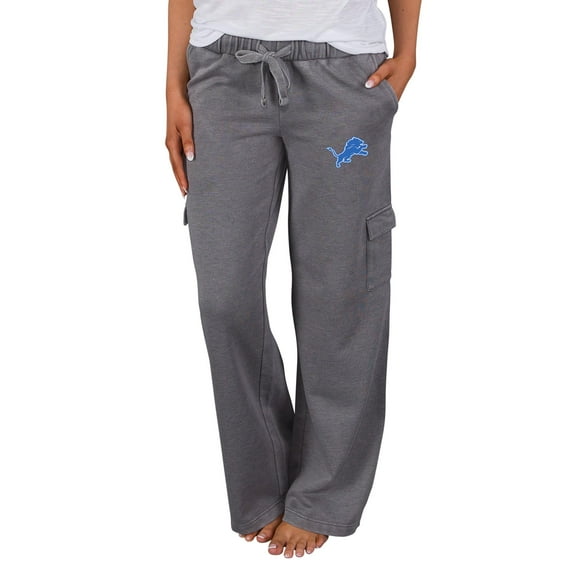 Women's Concepts Sport Charcoal Detroit Lions Trackside Cargo Pants