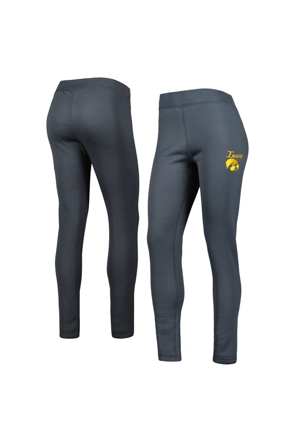 Women's Concepts Sport Charcoal Iowa Hawkeyes Upbeat Sherpa Leggings