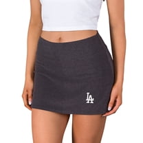 Women's Concepts Sport  Charcoal Los Angeles Dodgers Centerline Knit Skort