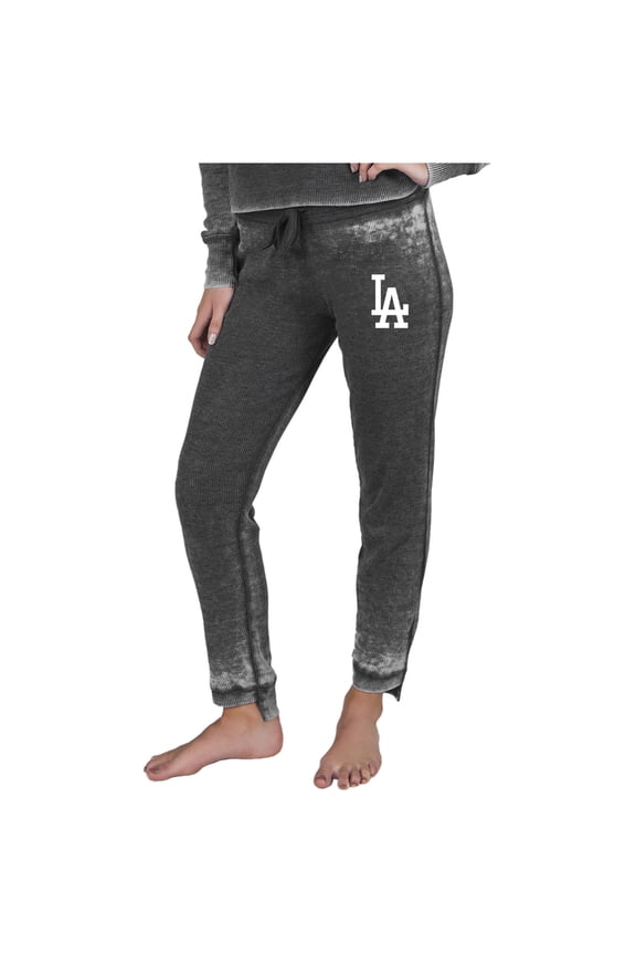 Women's Concepts Sport  Charcoal Los Angeles Dodgers Resurgence Waffle Knit Pants
