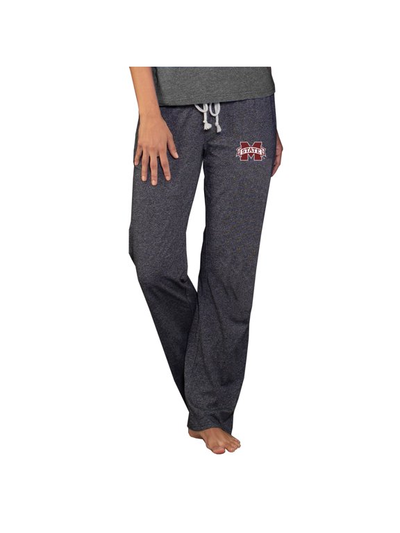 Women's Concepts Sport Charcoal Mississippi State Bulldogs Quest Knit Lightweight Pants