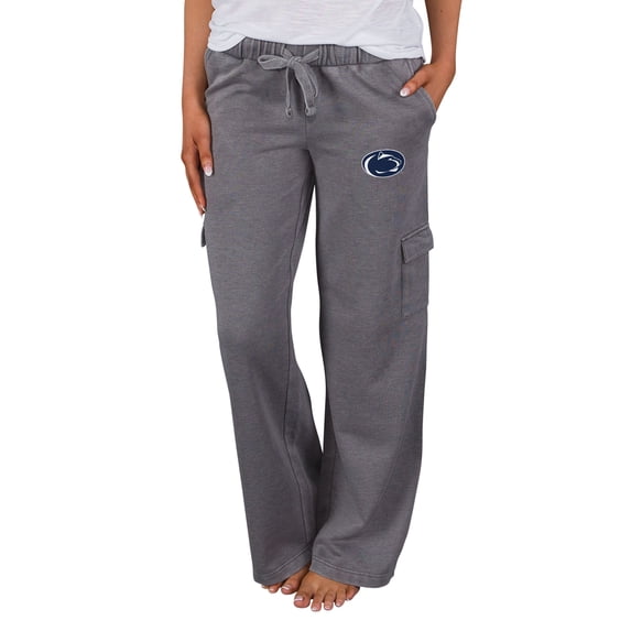 Women's Concepts Sport Charcoal Penn State Nittany Lions Trackside Wide Leg Cargo Pants