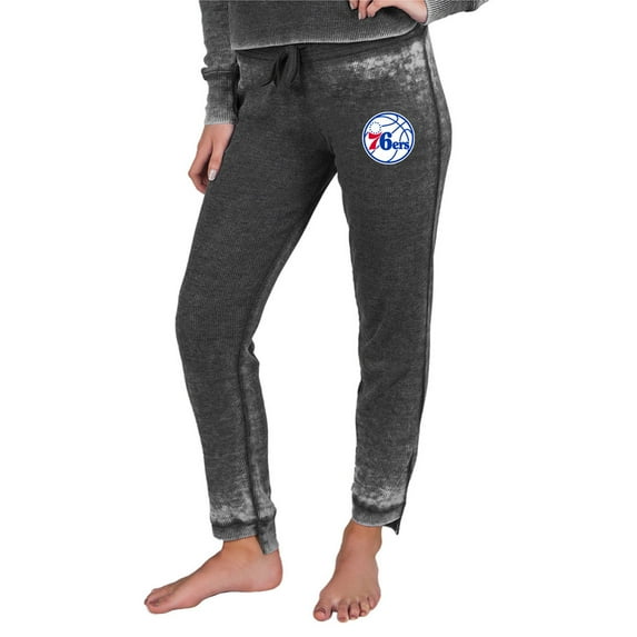Women's Concepts Sport Charcoal Philadelphia 76ers Resurgence Waffle Knit Pants