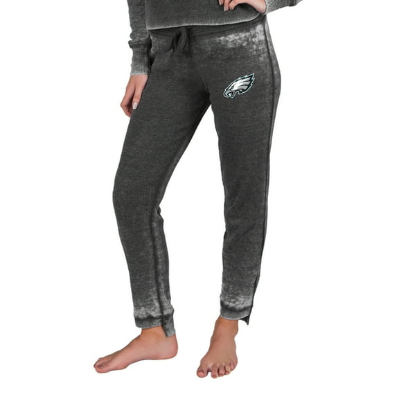 Women's Concepts Sport  Charcoal Philadelphia Eagles Resurgence Waffle Knit Pants