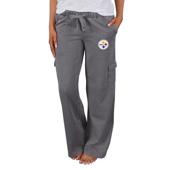 Women's Concepts Sport Charcoal Pittsburgh Steelers Trackside Cargo Pants