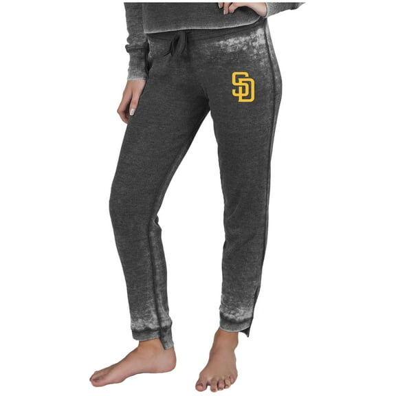 Women's Concepts Sport  Charcoal San Diego Padres Resurgence Waffle Knit Pants