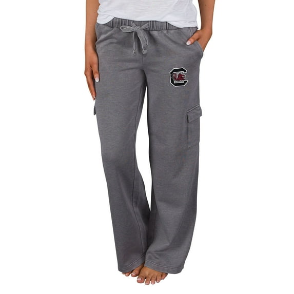 Women's Concepts Sport Charcoal South Carolina Gamecocks Trackside Wide Leg Cargo Pants