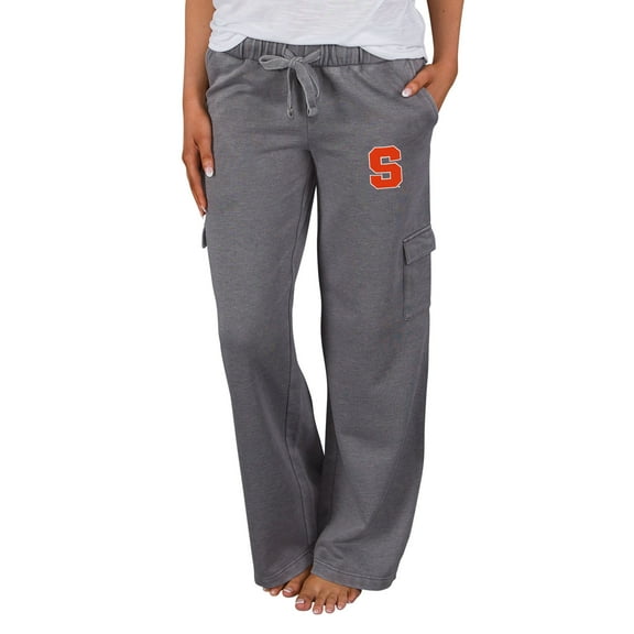 Women's Concepts Sport Charcoal Syracuse Orange Trackside Wide Leg Cargo Pants
