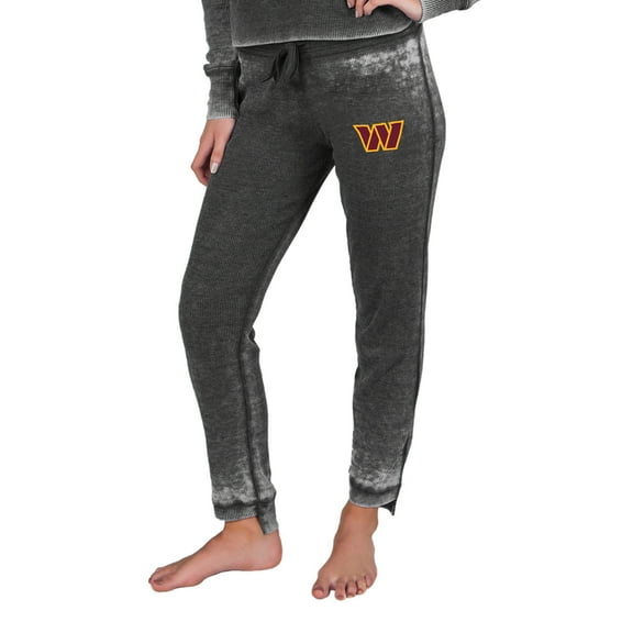 Women's Concepts Sport  Charcoal Washington Commanders Resurgence Waffle Knit Pants