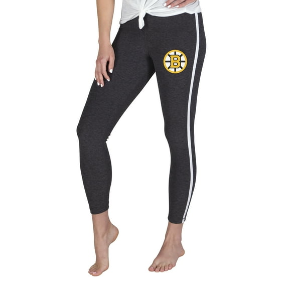 Women's Concepts Sport Charcoal/White Boston Bruins Centerline Knit Leggings