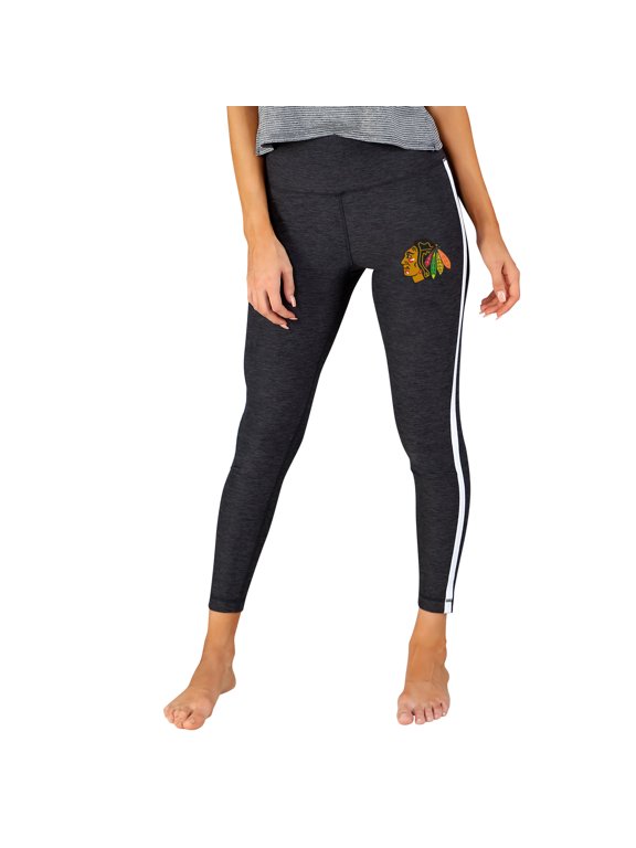 Women's Concepts Sport Charcoal/White Chicago Blackhawks Centerline Knit Leggings
