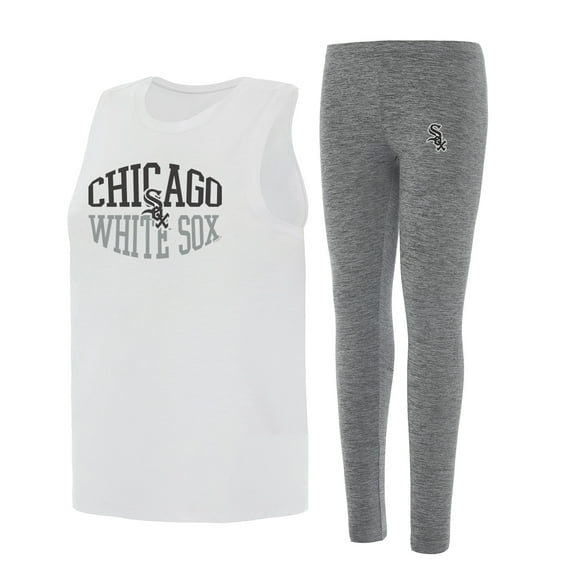 Women's Concepts Sport Charcoal/White Chicago White Sox Contend Tank & Leggings Set
