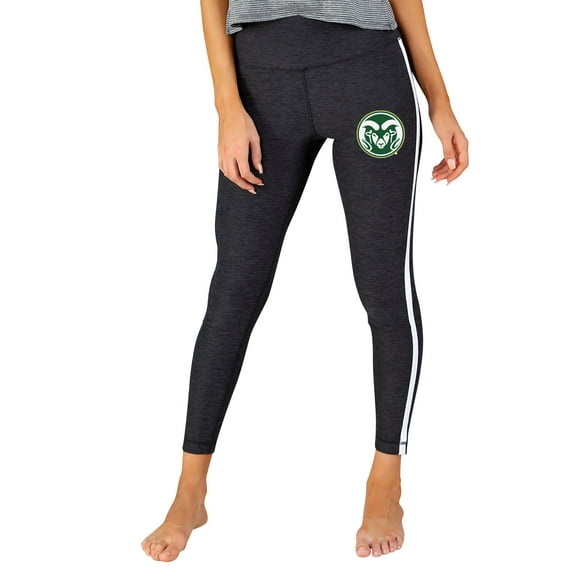 Women's Concepts Sport Charcoal/White Colorado State Rams Centerline Knit Leggings