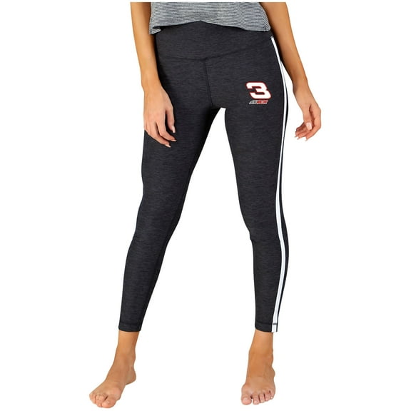 Women's Concepts Sport  Charcoal/White Dale Earnhardt Centerline Knit Leggings