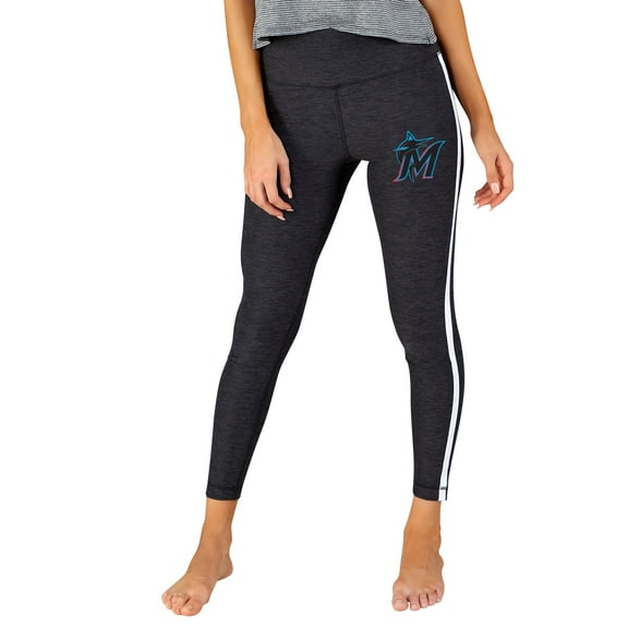 Women's Concepts Sport Charcoal/White Miami Marlins Centerline Knit Leggings
