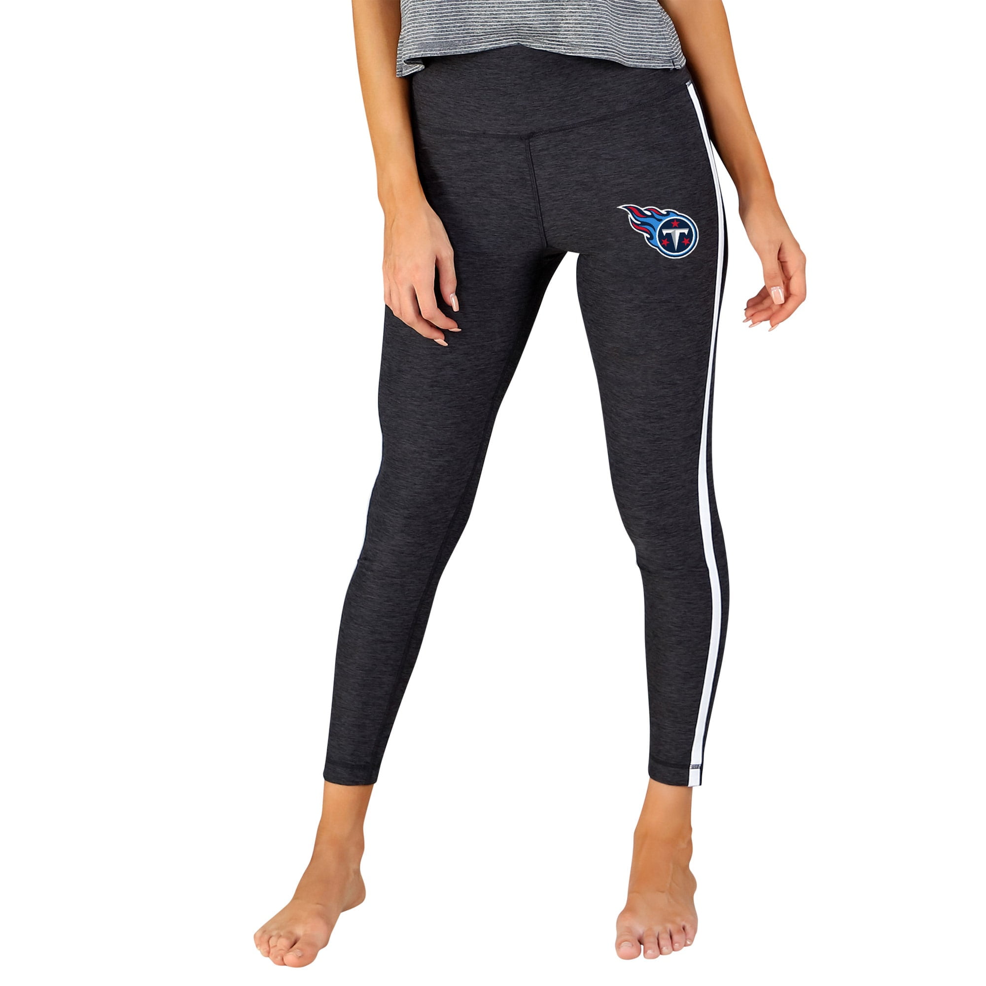 Women's Concepts Sport Charcoal/White Tennessee Titans Centerline Knit  Slounge Leggings 