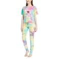 thumbnail image 1 of Women's Concepts Sport Cincinnati Bengals Velodrome Tie-Dye Top & Pants Set, 1 of 1