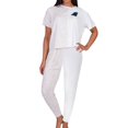 thumbnail image 1 of Women's Concepts Sport Cream Carolina Panthers Brightside T-Shirt & Pants Sleep Set, 1 of 1