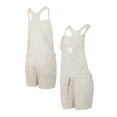 thumbnail image 1 of Women's Concepts Sport Cream Chicago Cubs Montana Hacci Knit Romper Overalls, 1 of 6