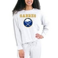 thumbnail image 1 of Women's Concepts Sport Cream/Gray Buffalo Sabres Pendant French Terry Long Sleeve Top, 1 of 1