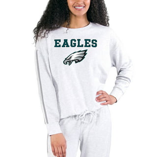 Women's Concepts Sport Gray Philadelphia Eagles Narrative Cropped Top Size: Large