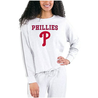 Ladies Philadelphia Phillies Crew Neck LONG SLEEVE T-Shirt WOMEN'S TEE  Size S-4X