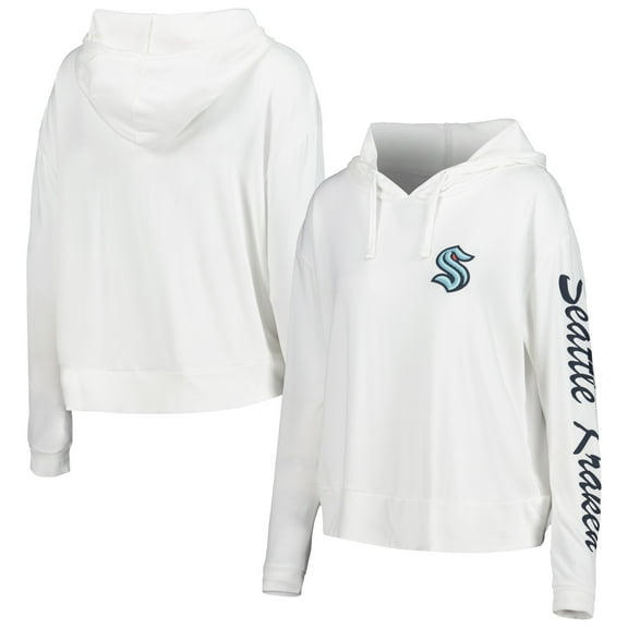 Women's Concepts Sport Cream Seattle Kraken Accord Hacci Long Sleeve Hoodie Top