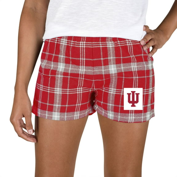 Women's Concepts Sport Crimson/Gray Indiana Hoosiers Ultimate Flannel Shorts