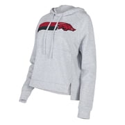Womens Concepts Sport Gray Arkansas Razorbacks Cedar-Tri-Blend Raglan Pullover Hoodie