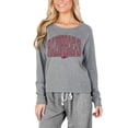 thumbnail image 1 of Women's Concepts Sport Gray Arkansas Razorbacks Mainstream Terry Long Sleeve T-Shirt, 1 of 1