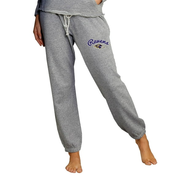 Women's Concepts Sport Gray Baltimore Ravens Mainstream Knit Jogger Pants