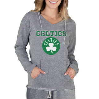 Women's Boston Celtics G-III 4Her by Carl Banks White Dot Print V-Neck  Fitted T-Shirt