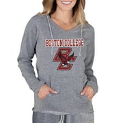 Women's Concepts Sport Gray Boston College Eagles Mainstream Lightweight Terry Pullover Hoodie